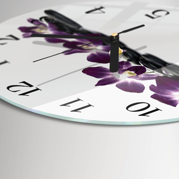 Orologio rotondo Orchidea