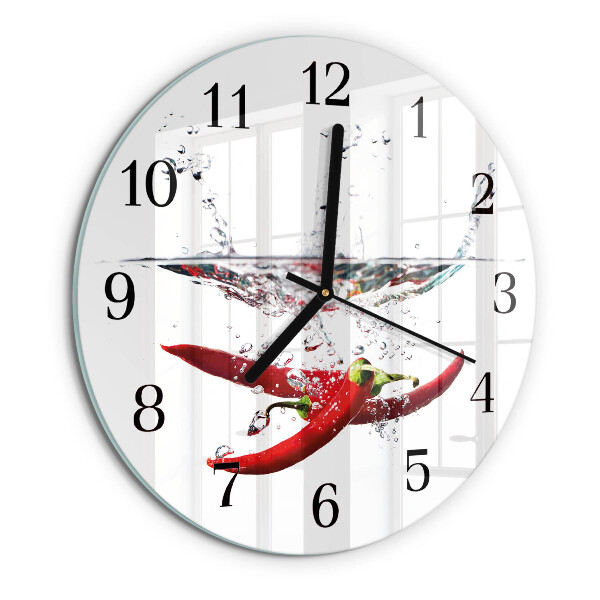 Orologio rotondo peperoncini