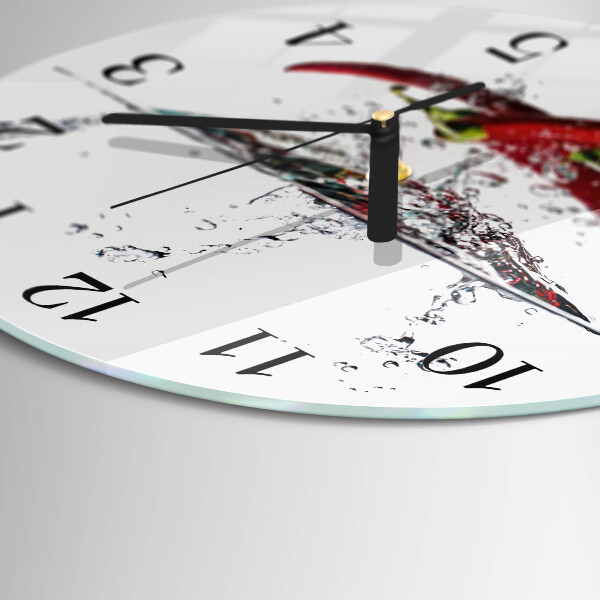 Orologio rotondo peperoncini