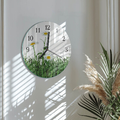Orologio rotondo margherite