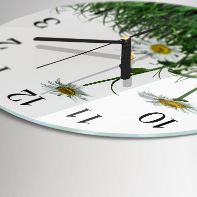 Orologio rotondo margherite