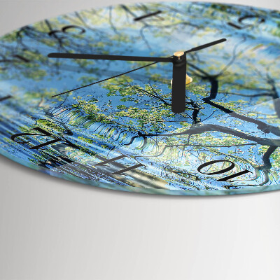 Orologio rotondo Alberi Acqua