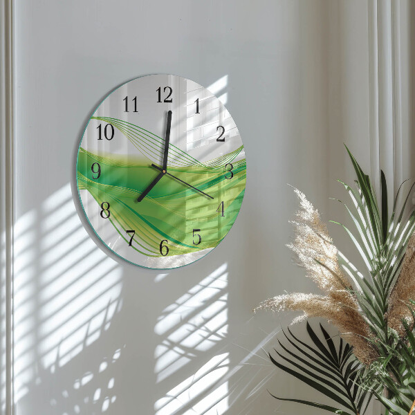 Orologio rotondo Linee astratte