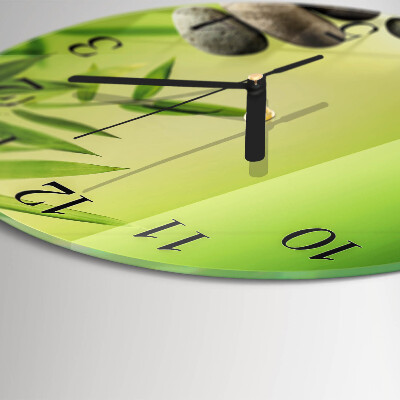 Orologio rotondo Pietre di bambù