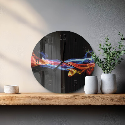 Orologio rotondo Fumo astratto