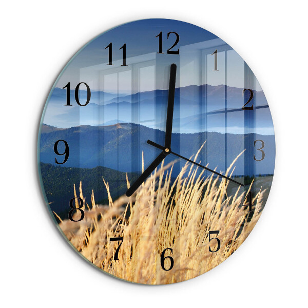 Orologio rotondo Erba di montagna