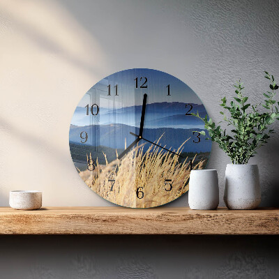 Orologio rotondo Erba di montagna
