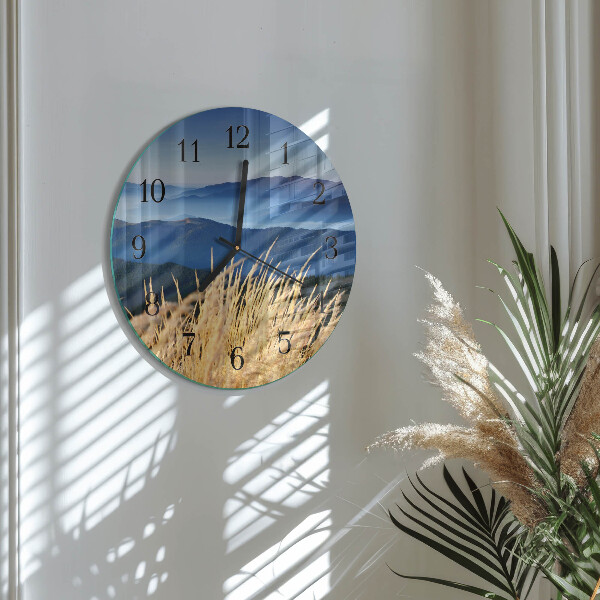 Orologio rotondo Erba di montagna