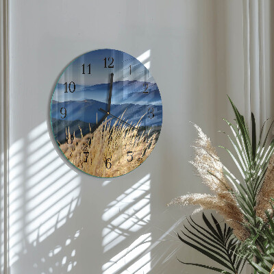 Orologio rotondo Erba di montagna