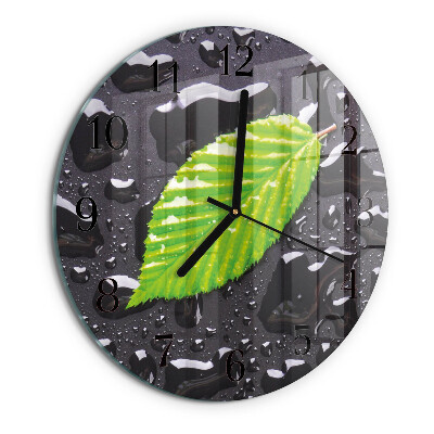 Orologio rotondo Foglio
