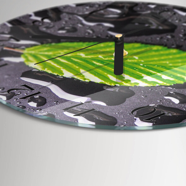Orologio rotondo Foglio