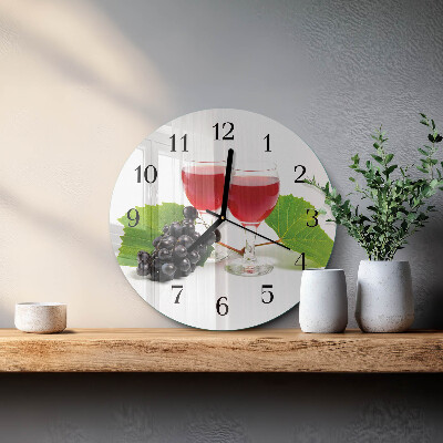 Orologio rotondo Uva per il vino