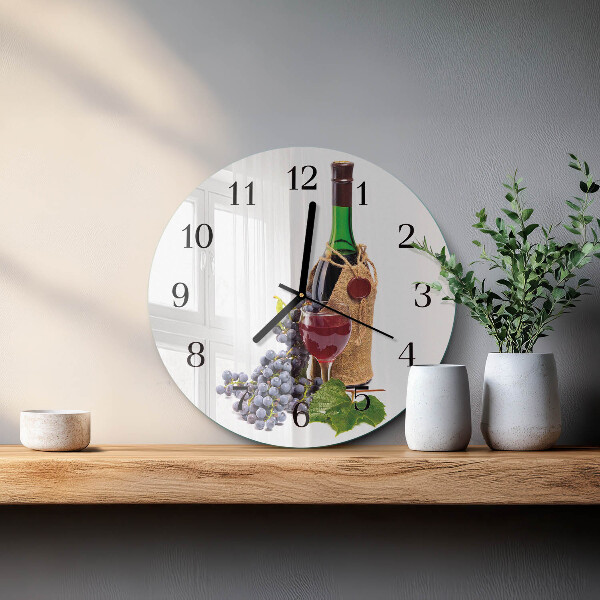 Orologio rotondo Uva per il vino