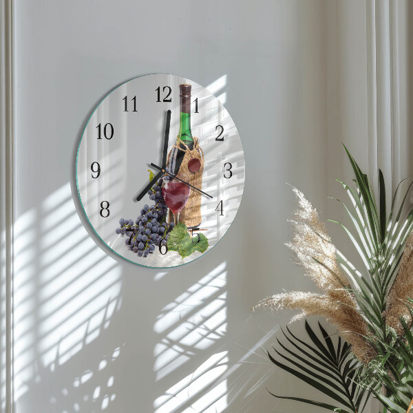 Orologio rotondo Uva per il vino