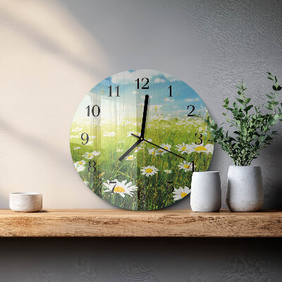 Orologio rotondo margherite