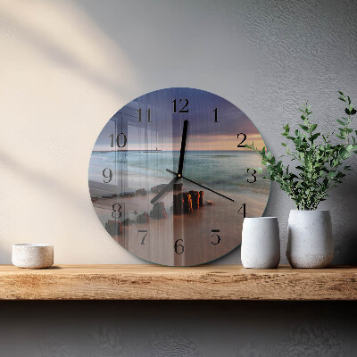 Orologio rotondo Spiaggia Mare