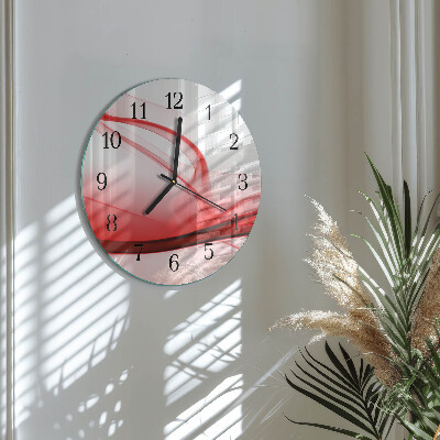 Orologio rotondo Linee astratte