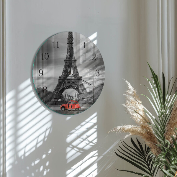 Orologio rotondo Auto della Torre Eiffel
