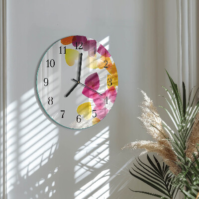 Orologio rotondo Cuori colorati
