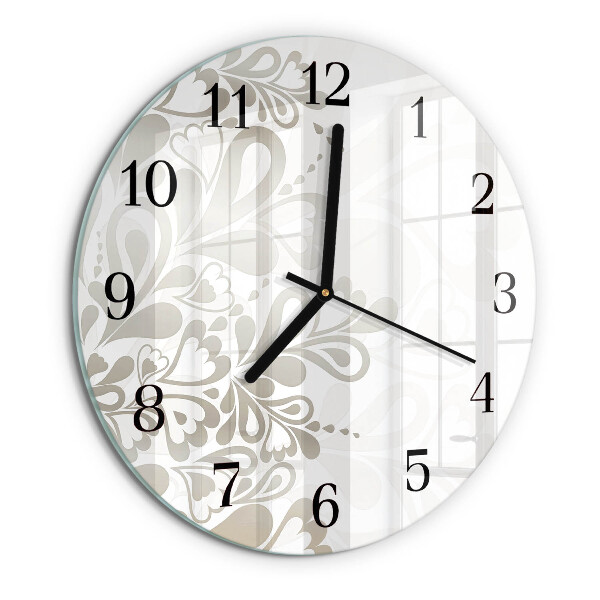 Orologio rotondo Arte floreale