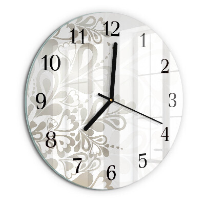Orologio rotondo Arte floreale