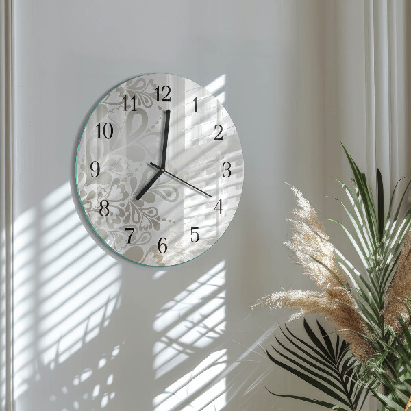 Orologio rotondo Arte floreale