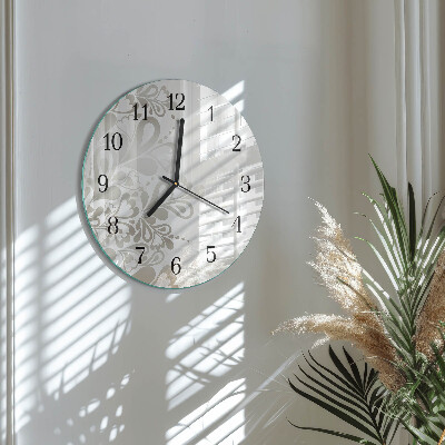 Orologio rotondo Arte floreale
