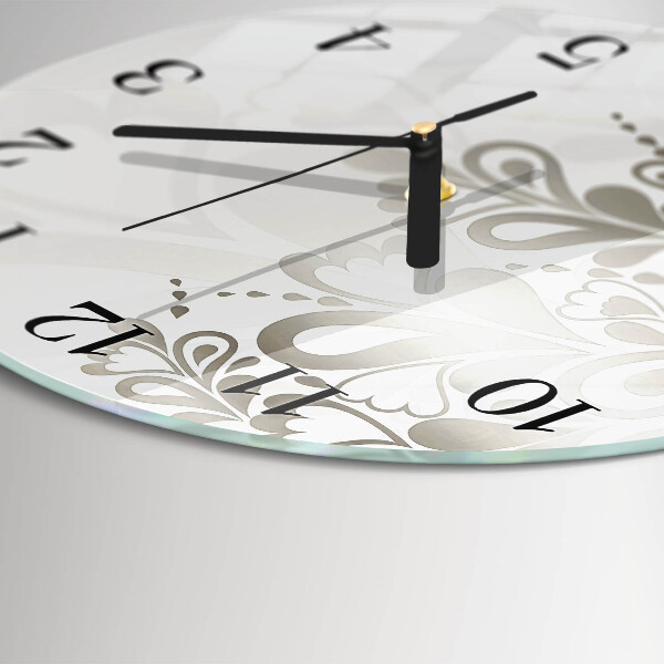 Orologio rotondo Arte floreale