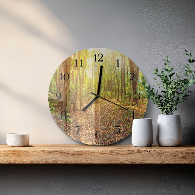 Orologio rotondo Sentiero forestale
