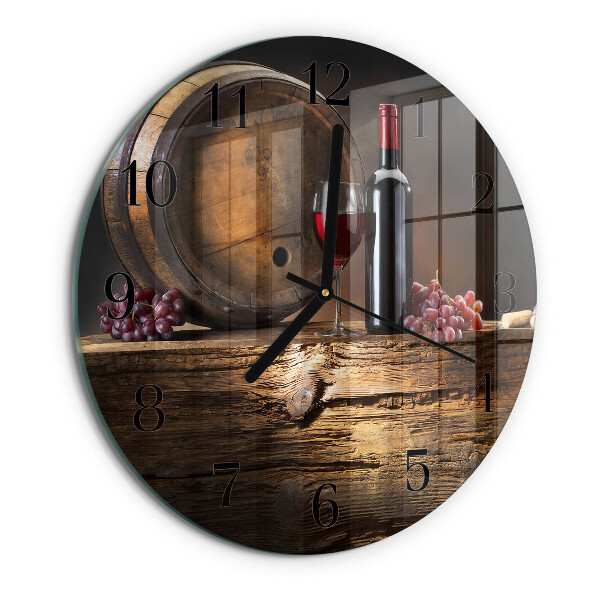 Orologio rotondo Uva per il vino
