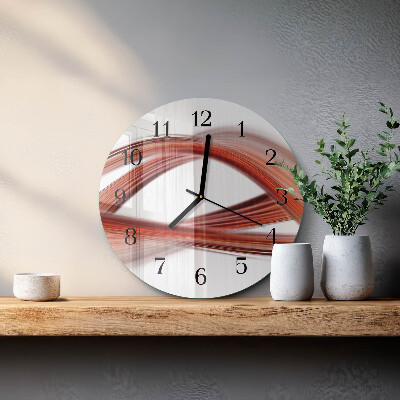 Orologio rotondo Linee astratte