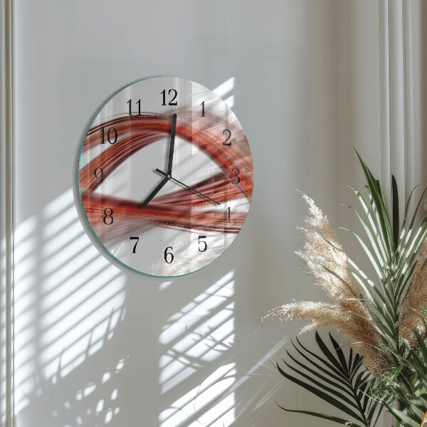 Orologio rotondo Linee astratte