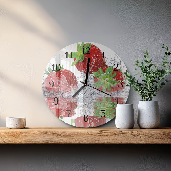 Orologio rotondo Fragole