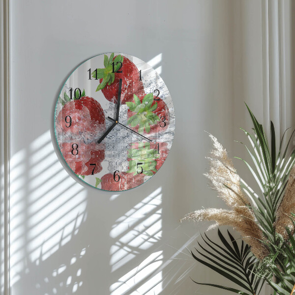 Orologio rotondo Fragole