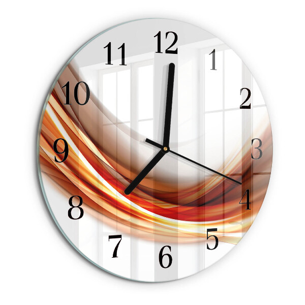 Orologio rotondo Linee astratte