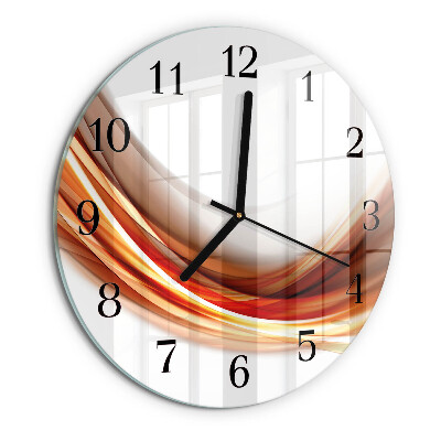 Orologio rotondo Linee astratte