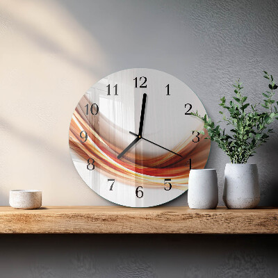 Orologio rotondo Linee astratte