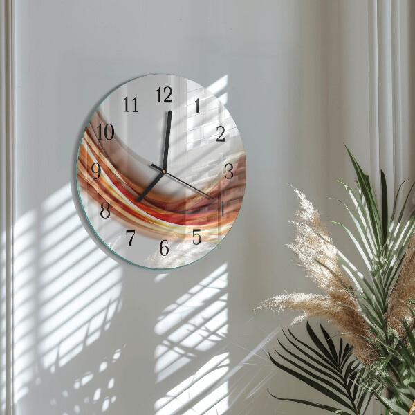 Orologio rotondo Linee astratte