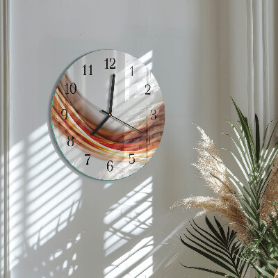 Orologio rotondo Linee astratte