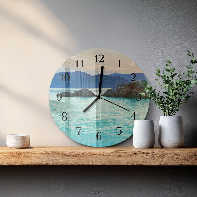 Orologio rotondo Isola marina