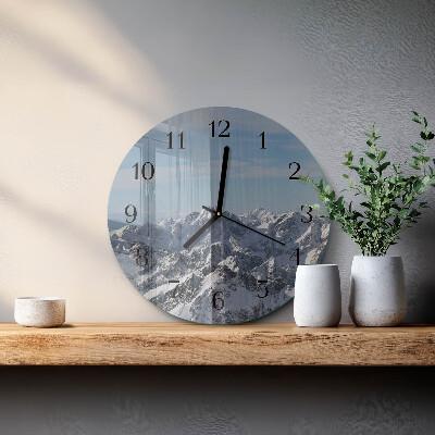 Orologio rotondo Montagne