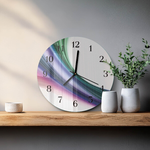 Orologio rotondo Linee astratte