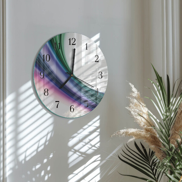 Orologio rotondo Linee astratte