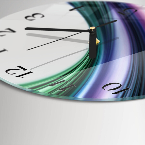 Orologio rotondo Linee astratte