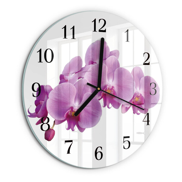 Orologio rotondo Orchidea