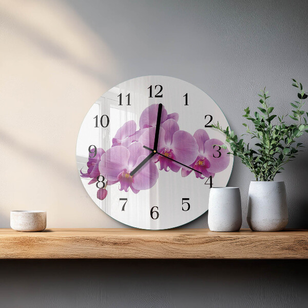 Orologio rotondo Orchidea