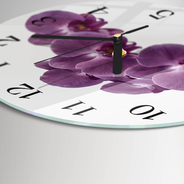 Orologio rotondo Orchidea