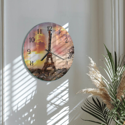 Orologio rotondo Torre Eiffel Parigi