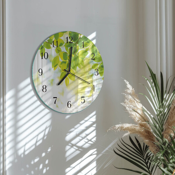 Orologio rotondo Foglie