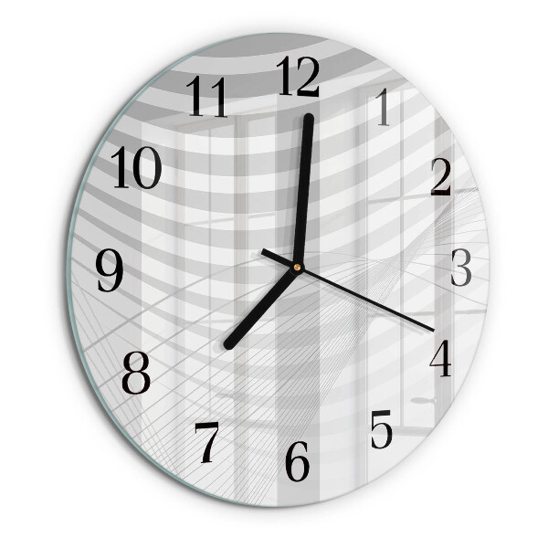 Orologio rotondo Linee astratte